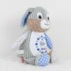 Personalisiertes Kuscheltier Hase blau Stoffhase