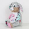 Kuscheltier Hase rosa mit Namen