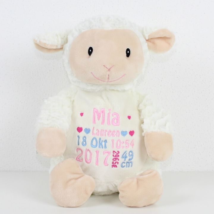 Personalisiertes Plüschhasen-Stofftier Mit Namen & Foto – 35 Cm, Weich & Kuschelig, Geschenk Zu Ostern, Geburtstag, Weihnachten