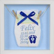 Babywindel im Rahmen Design Felix