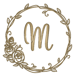Klassischer Kranz Monogram