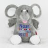 Personalisiertes Kuscheltier Elefant grau Cubbies