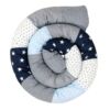 Baby Bettschlange BLAU HELLBLAU GRAU