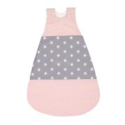 BABY SCHLAFSACK ROSA GRAU 68/74