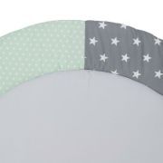 Krabbeldecke Rund MINT GRAU 120x120cm