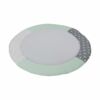 Krabbeldecke Rund MINT GRAU 120x120cm