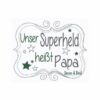 Besticktes Kissen Polster Superheld Papa