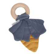 Knistertuch Greifling Blatt Gelb/BLAU Little Dutch