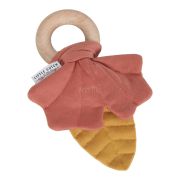Knistertuch Greifling Blatt Gelb/ROT Little Dutch