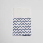 Mutterkindpasshülle Chevron blau weiß