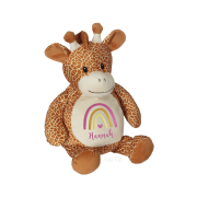 Personalisiertes Stofftier Giraffe Embroidery Buddy