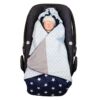 Ganzjahres Baby-EINSCHLAGDECKE BLAU HELLBLAU GRAU