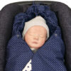 Ganzjahres Baby-EINSCHLAGDECKE BLAUE STERNE