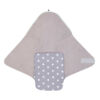 Ganzjahres Baby-EINSCHLAGDECKE MINT GRAU