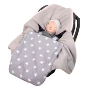Ganzjahres Baby-EINSCHLAGDECKE ROSA GRAU