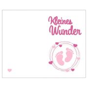 Mutterkindpasshülle Filz Babyfüße rosa Kleines Wunder