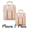 Mami & Mini 2er Set Rucksack Pusteblume rosa