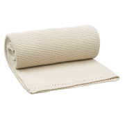 Babydecke Strickdecke Bio-Baumwolle creme