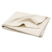 Babydecke Strickdecke Bio-Baumwolle creme