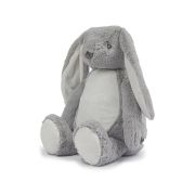 Jumbo Stofftier mit Name Hase grau Zippie XL