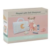 Spielset Sleepover Puppe Rosa Little Dutch