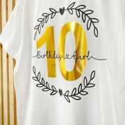 Kinder Geburtstags Shirt Gold 10
