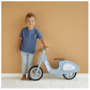 Laufrad Holz Roller blau